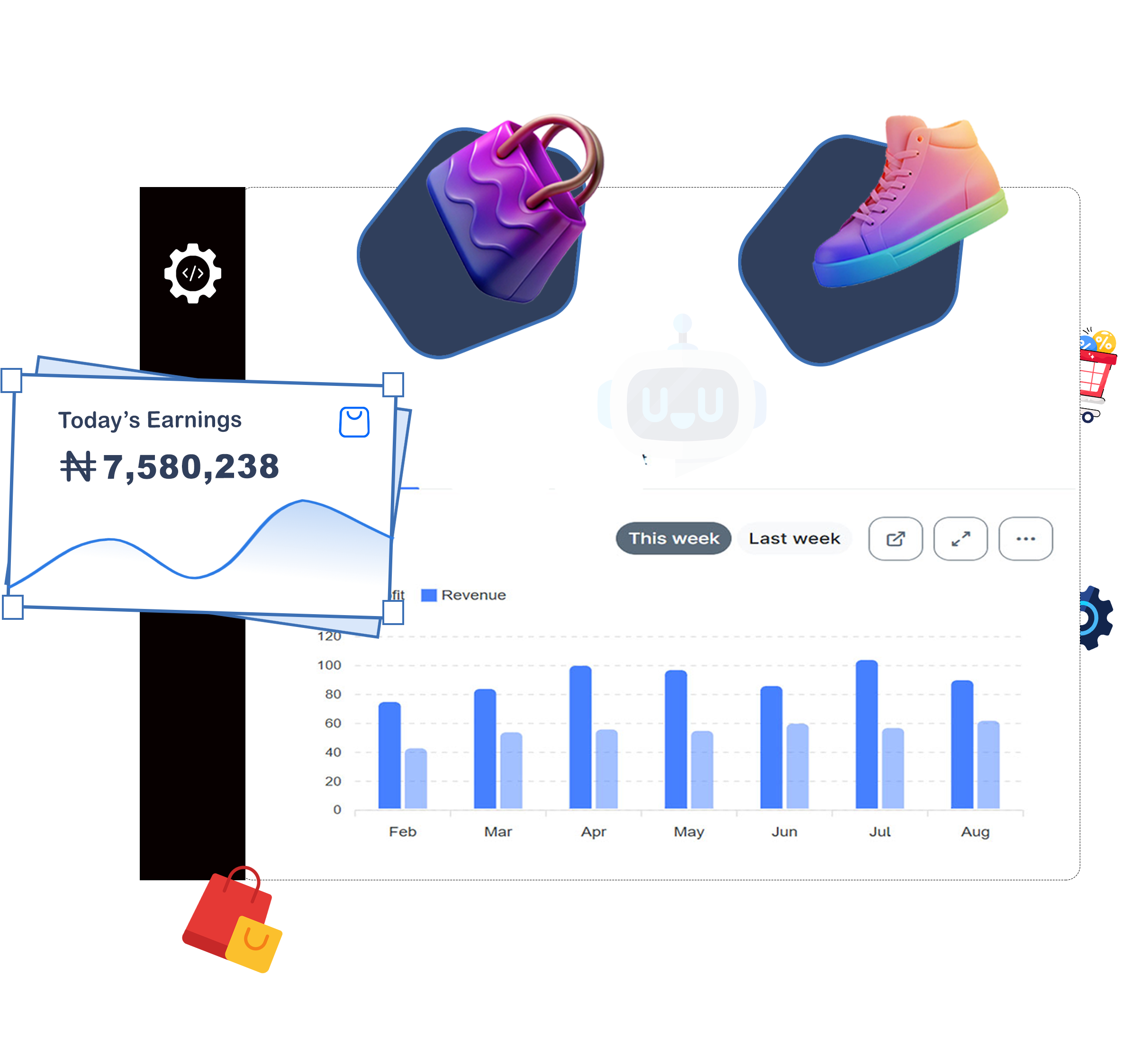 E-commerce Platform Builder Interface